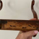 Thonet curved wood wall coat rack with 3 hooks, late 19th century