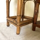 Vintage bamboo plant holders