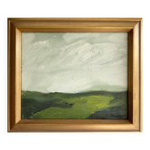 Small Vintage Oil On Canvas Landscape signed by artist B.Delefors
