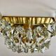 Venini wall lamp in crystal glass, Italy 1960