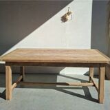 Solid oak farmhouse table