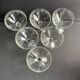 6 engraved crystal champagne glasses – Art Deco