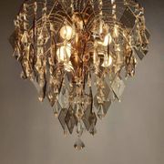 Hollywood Regency crystal and glass chandelier, 1970s