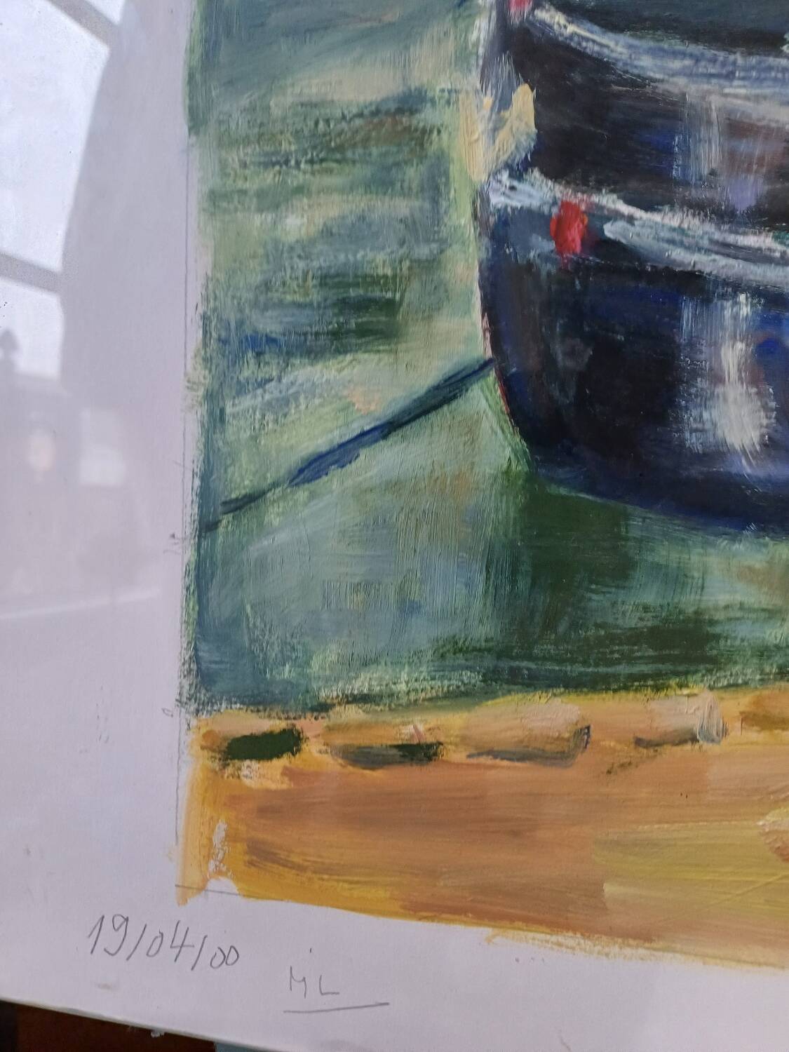 Painting on paper, Parisian landscape