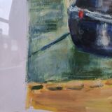 Painting on paper, Parisian landscape