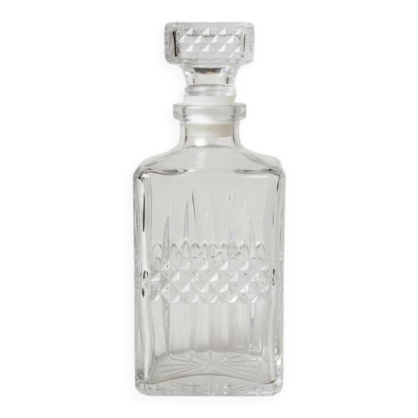 Carafe verre géométrique années 1970