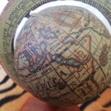 Rotating world map vintage