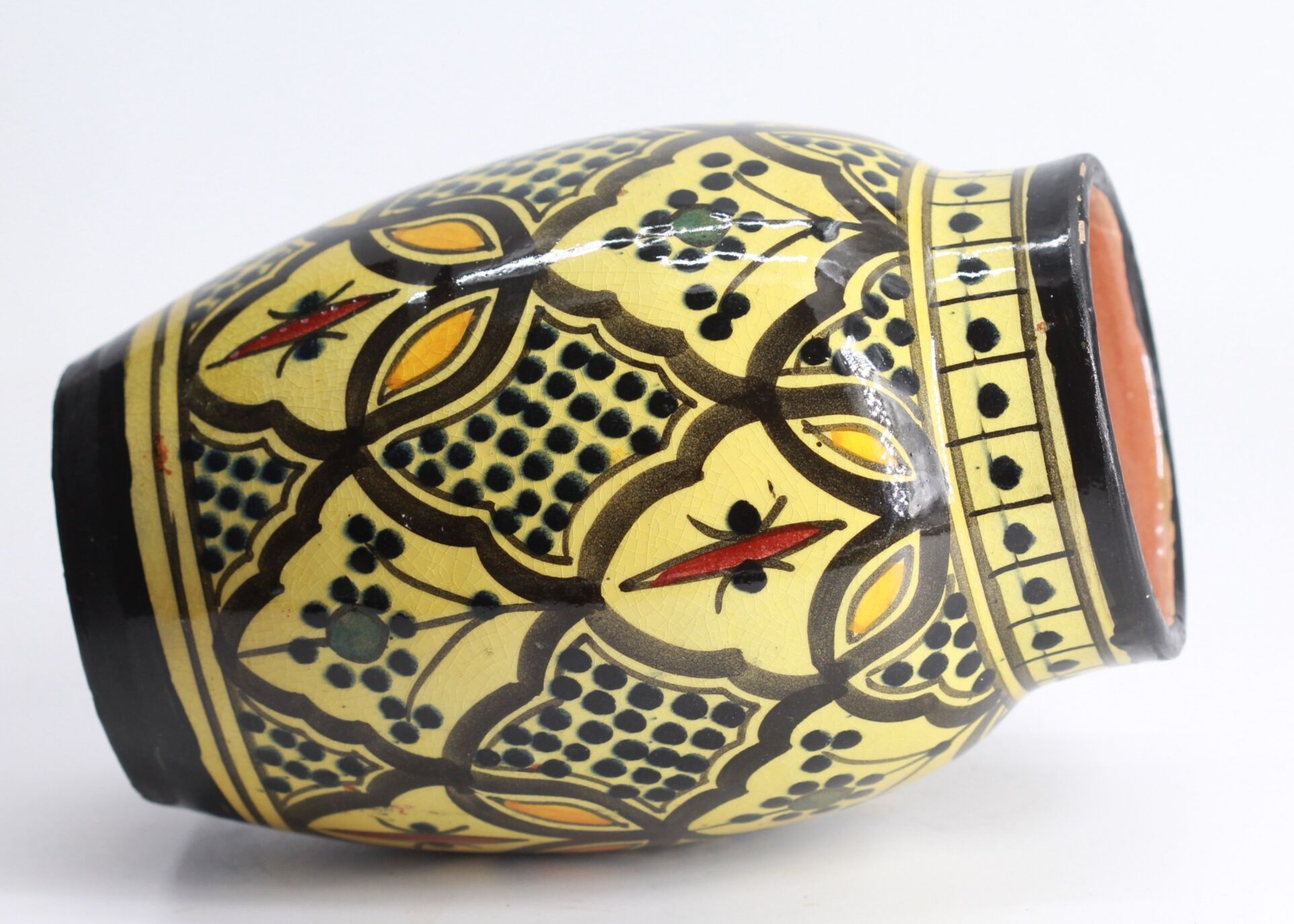 Moroccan safi ceramic vase