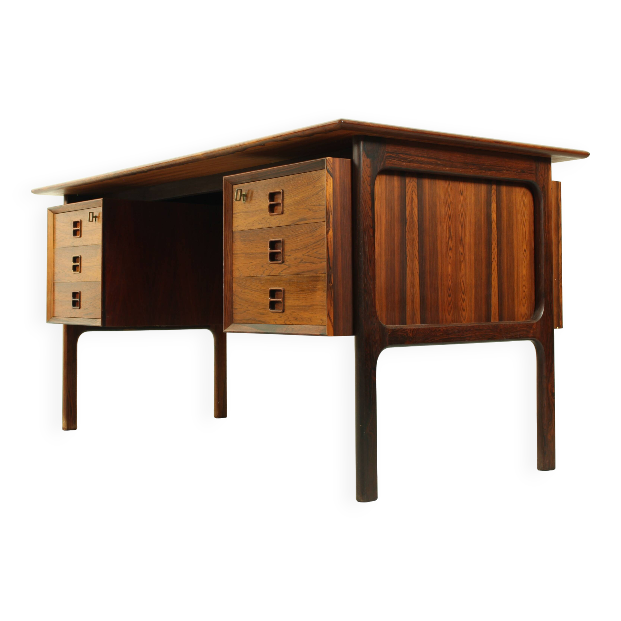 Danish Mid Century Desk in Rosewood by Erik Brouer, 1960s Denmark