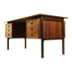 Danish Mid Century Desk in Rosewood by Erik Brouer, 1960s Denmark