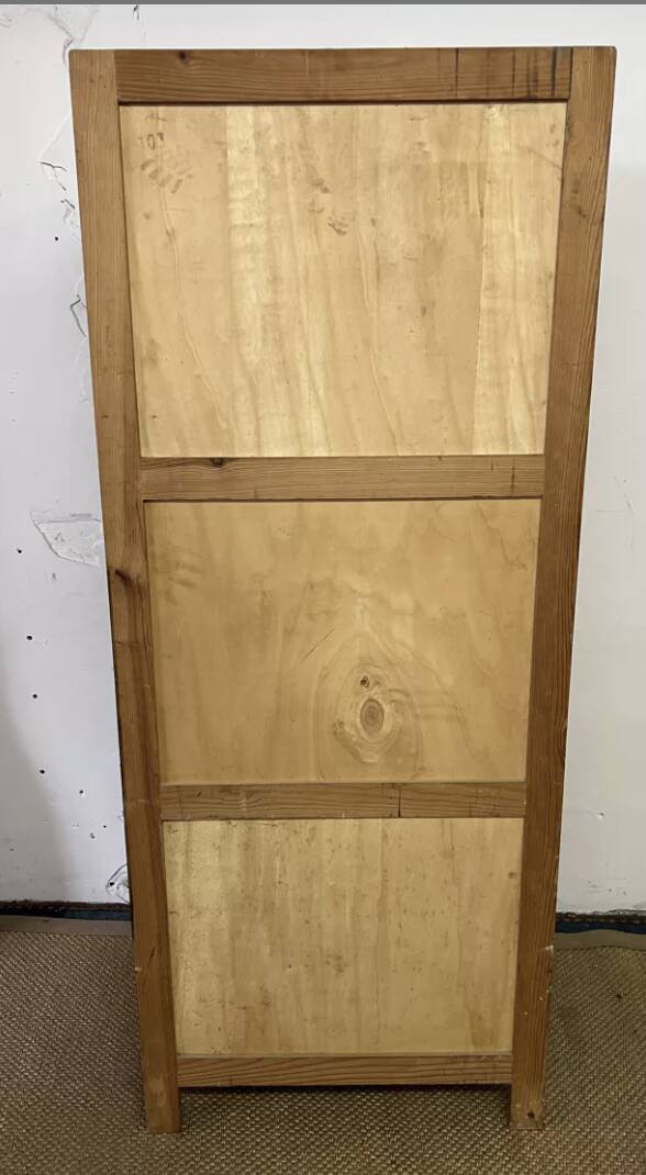 Vintage wooden Parisian wardrobe