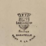 34-piece service, Longchamp Bagatelle model, made and painted by hand