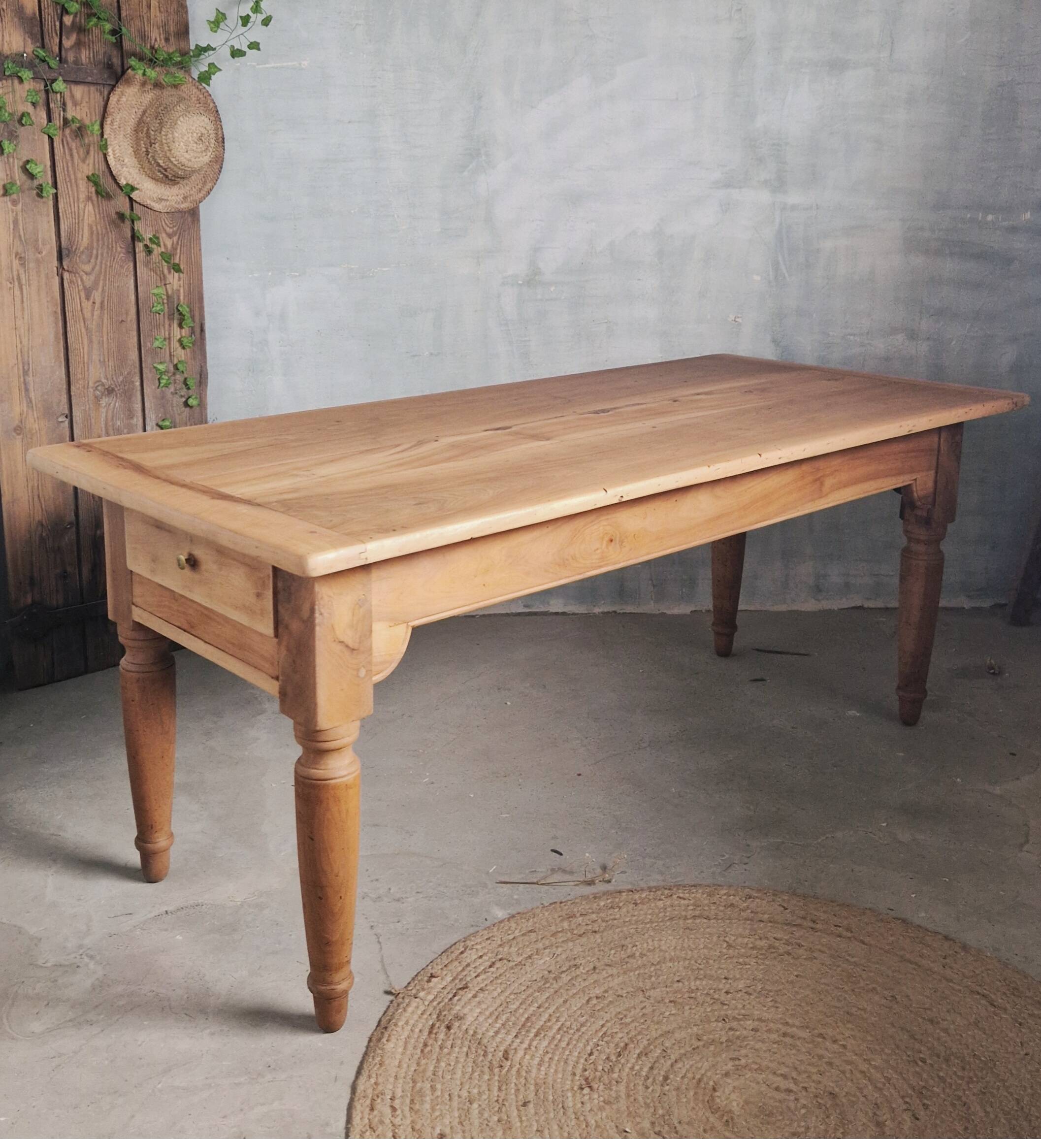 Old and beautiful solid walnut table.