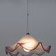 Mid-Century Modern Italian Murano Silver Leaf Glass Pendant Lamp, 1970s