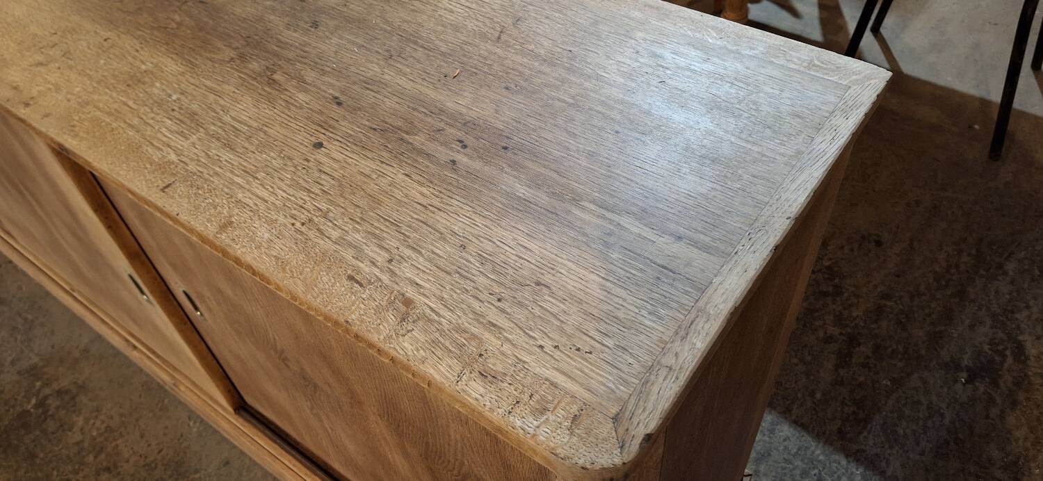 Low sideboard with sliding doors