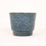 Knabstrup ceramic plant pot / 1960s / blue / Mid Century Danish Modern Design