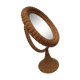 Rattan psyche mirror 22x43cm