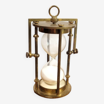 Brass marine hourglass
