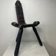 Chaise tripode brutaliste, 1950s