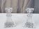 Paire de bougeoirs en "cristal de waterford"
