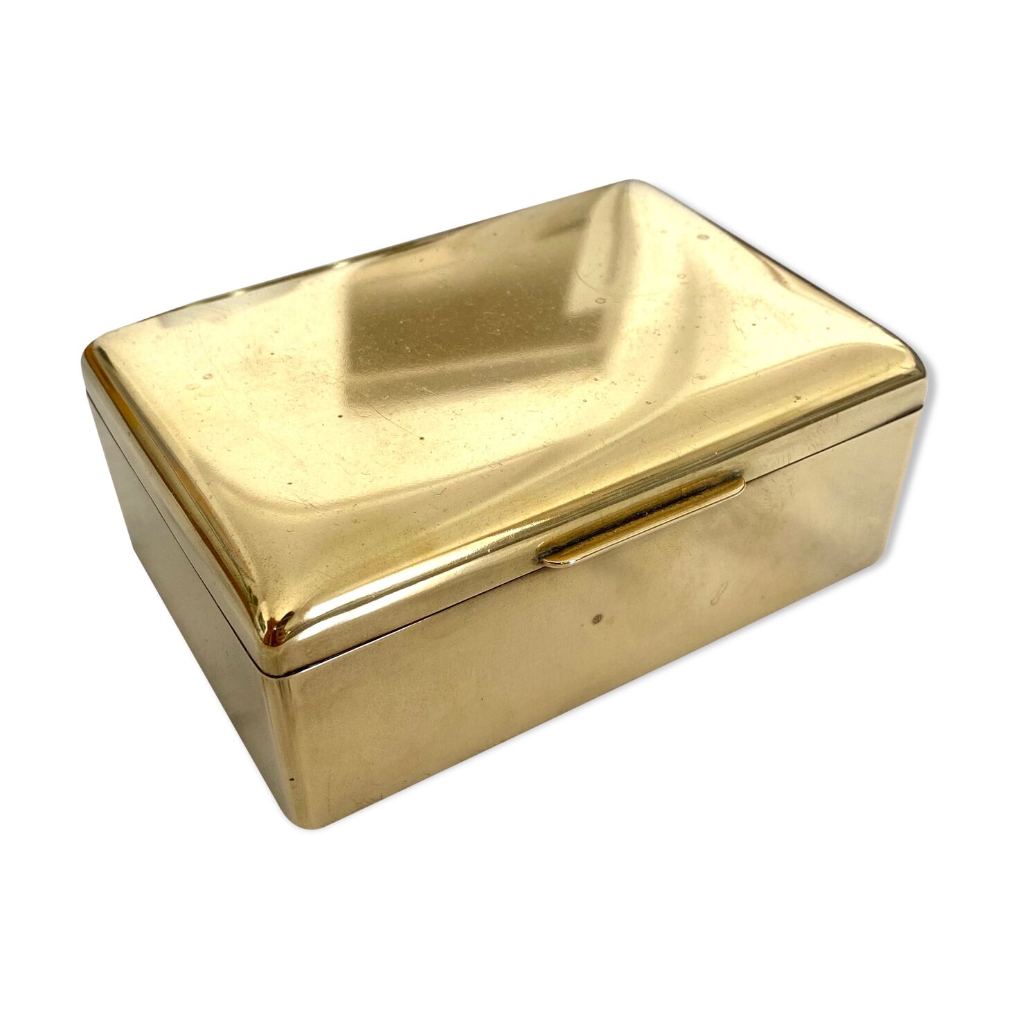 Old brass cigarette box