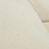 Maralunga 3-seat Sofa with Footrest in offwhite by Vico Magistretti for Cassina, Italy