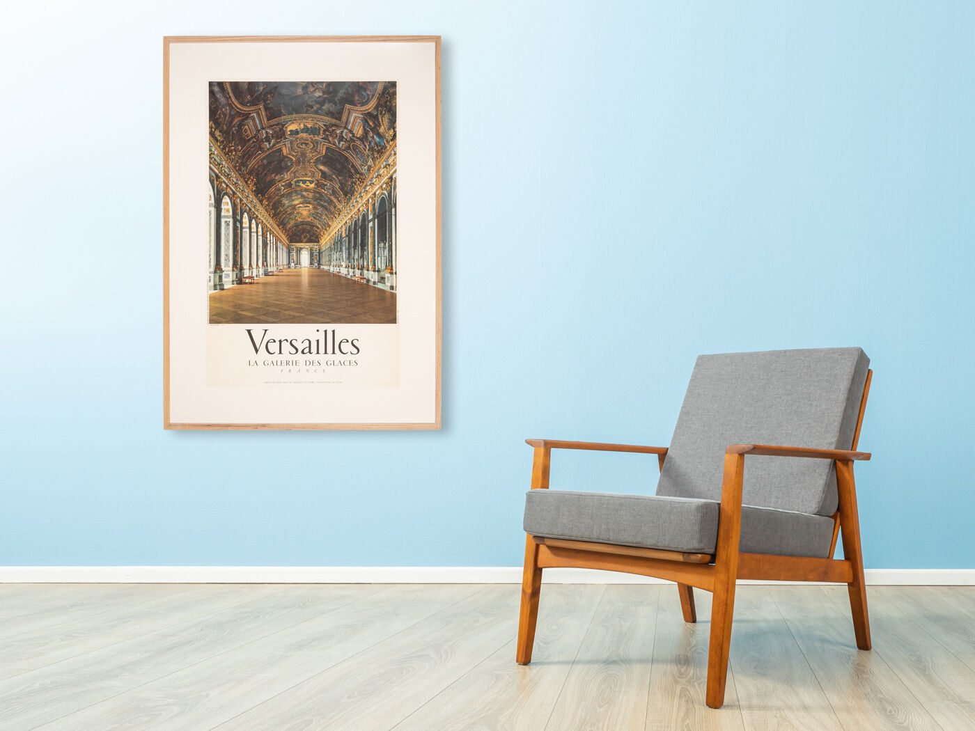 Versaille - La Galerie des Glaces, Travel Poster, 87 x 123 cm