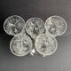 Champagne flutes, cut crystal, bohemian