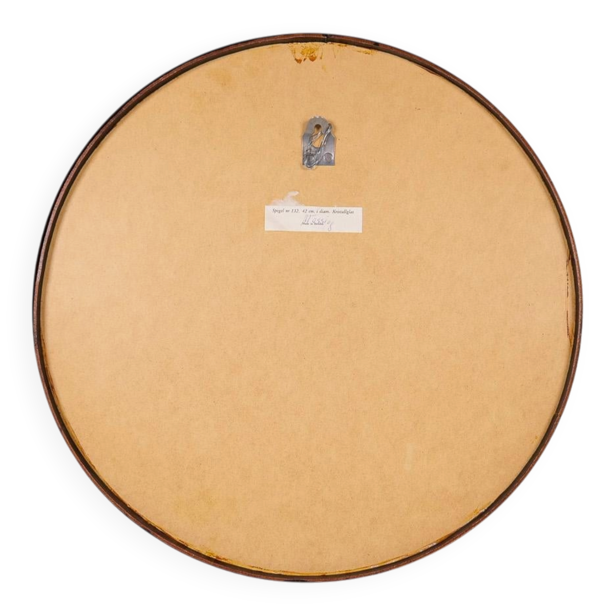 Modern brass mirror from the mid-century by Glasmäster in Markaryd, Sweden, 1960s.