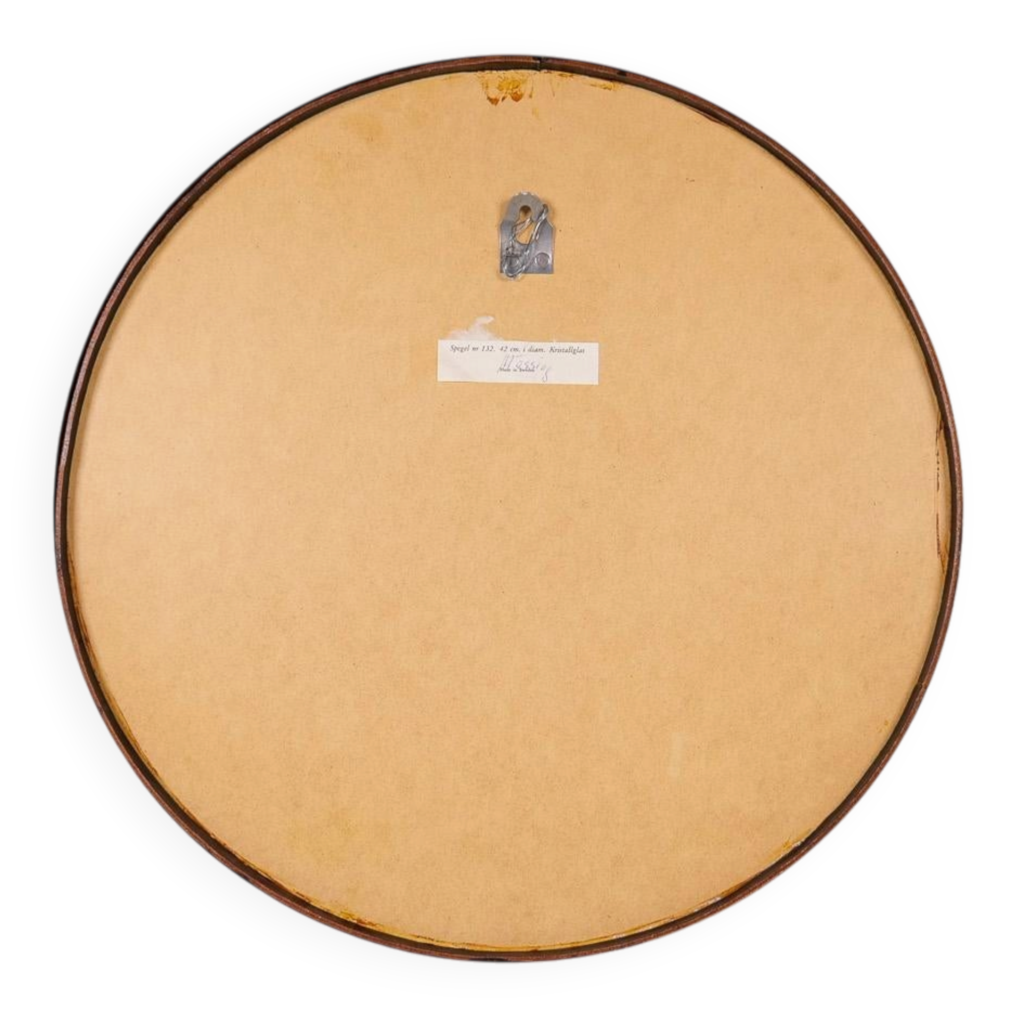 Modern brass mirror from the mid-century by Glasmäster in Markaryd, Sweden, 1960s.
