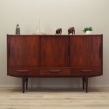 Teak highboard, Danish design, 1970s, manufactured by ES Møbler