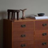 Mid-century modern Danish, a classic Oregon pine chest of drawers, 1950s.