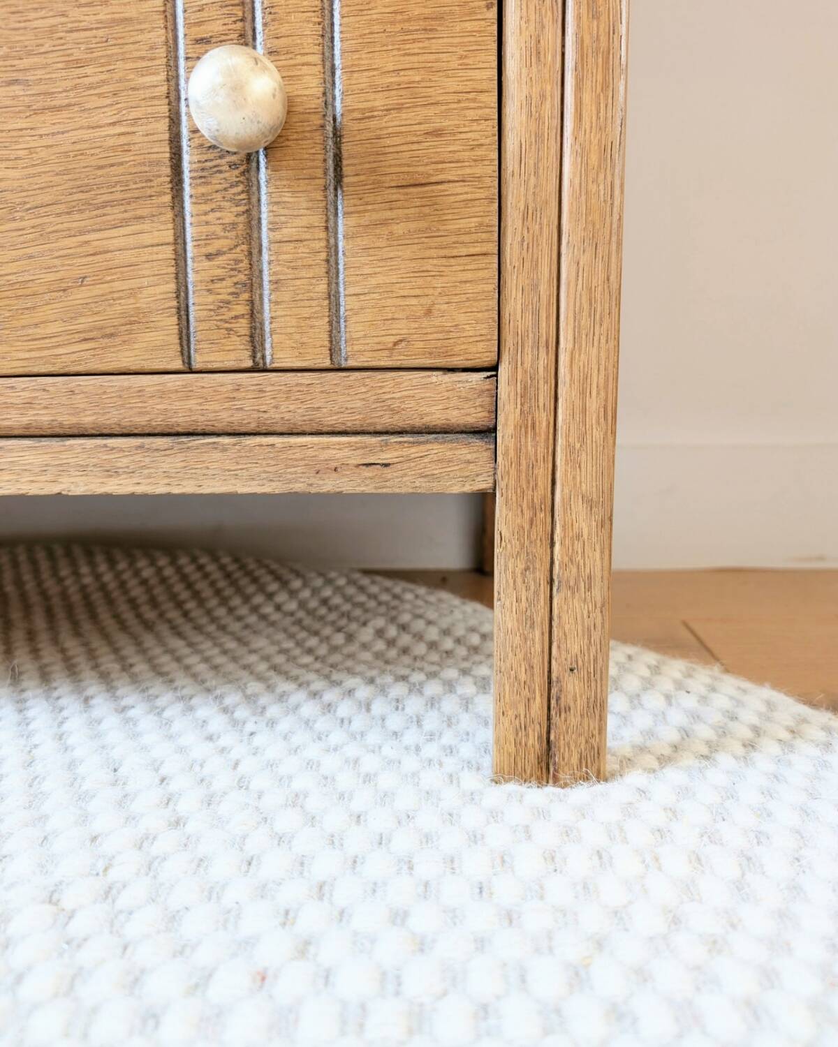 Renovated Art Deco oak chest of drawers