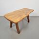 Vintage Brutalist Oak Tree Trunk Side Table, Spain, 1960s