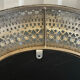 Large oriental mirror in pierced metal - H 116 cm