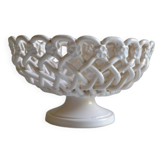 Vintage braided ceramic bowl signed Pichon in Uzès
