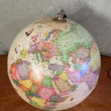Globe vintage pied en bois