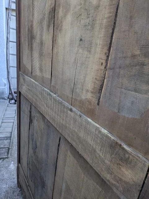 Natural wood wardrobe