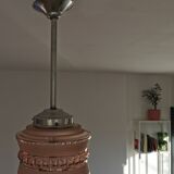 Vintage glass globe pendant lamp