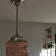 Vintage glass globe pendant lamp