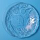 Set of 4 Kosta Boda Tropic Glass Dessert Plates, Scandinavian Fruit Design
