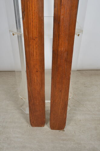 Pair of wooden skis