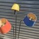 Lampadaire tripode, maison Lunel, années 50.