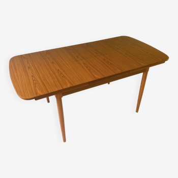 Table à manger à rallonge du milieu du siècle des années 1970 par Schreiber Furniture