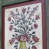 Cabinet de mariée peint d'art populaire, 1868