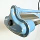 Lampe tube suspendue industrielle bleue de polam gdansk, 1970s