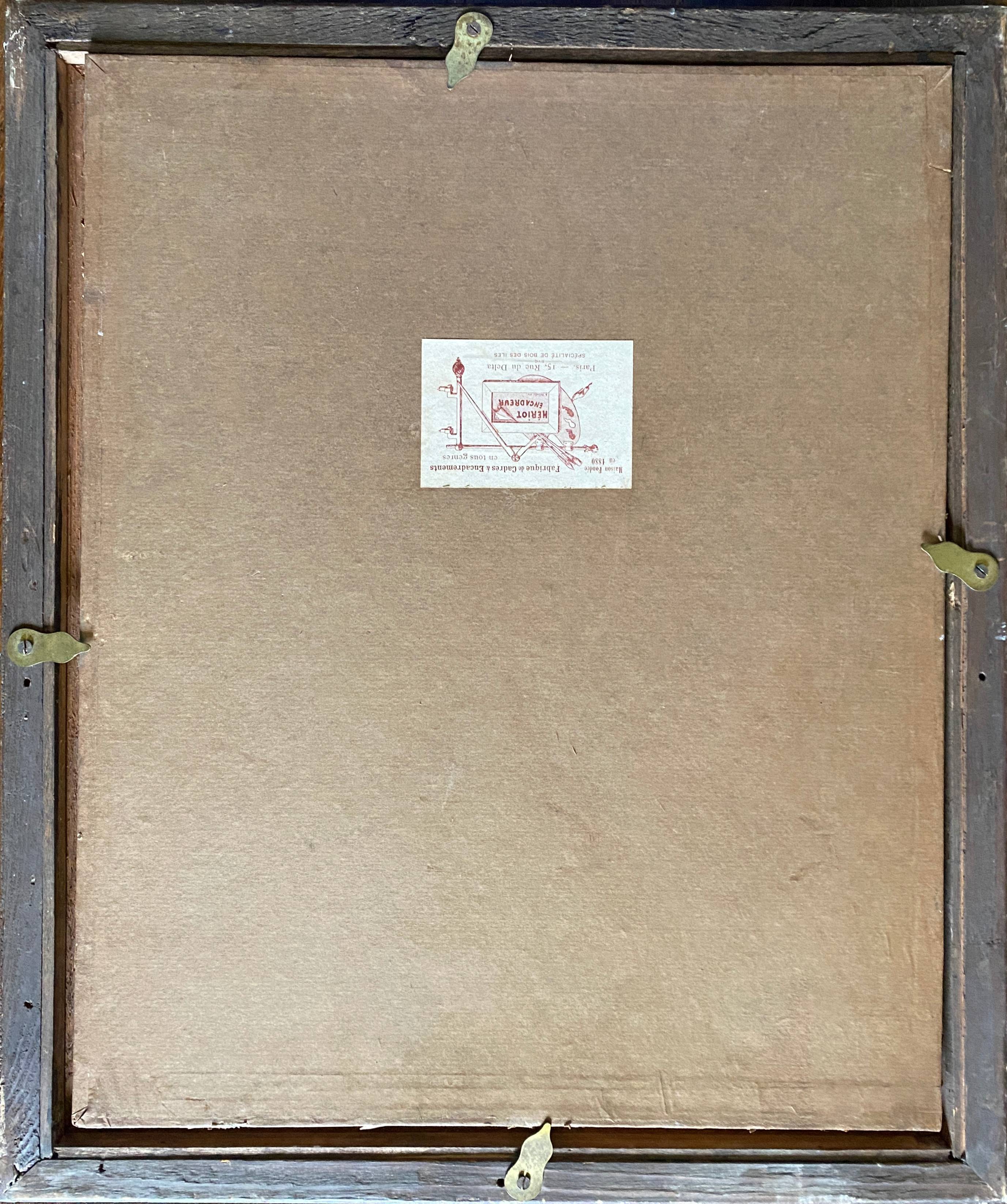 Pastel Painting "Portrait of a Man" Gaston Edouard Guédy (1874-1955) huge coast