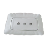 Pullivuyt white ceramic asparagus dish