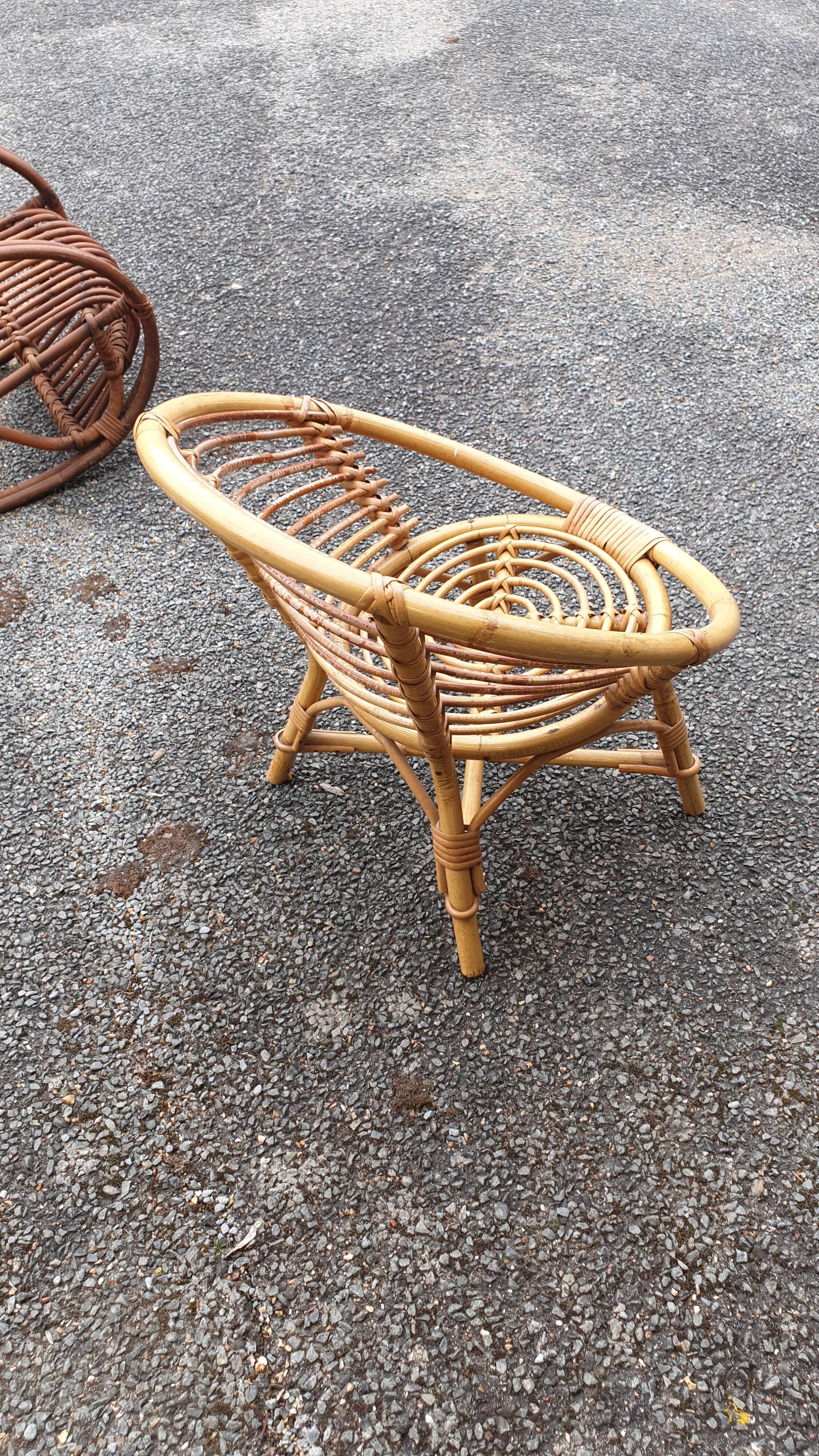 Rattan armchair for children