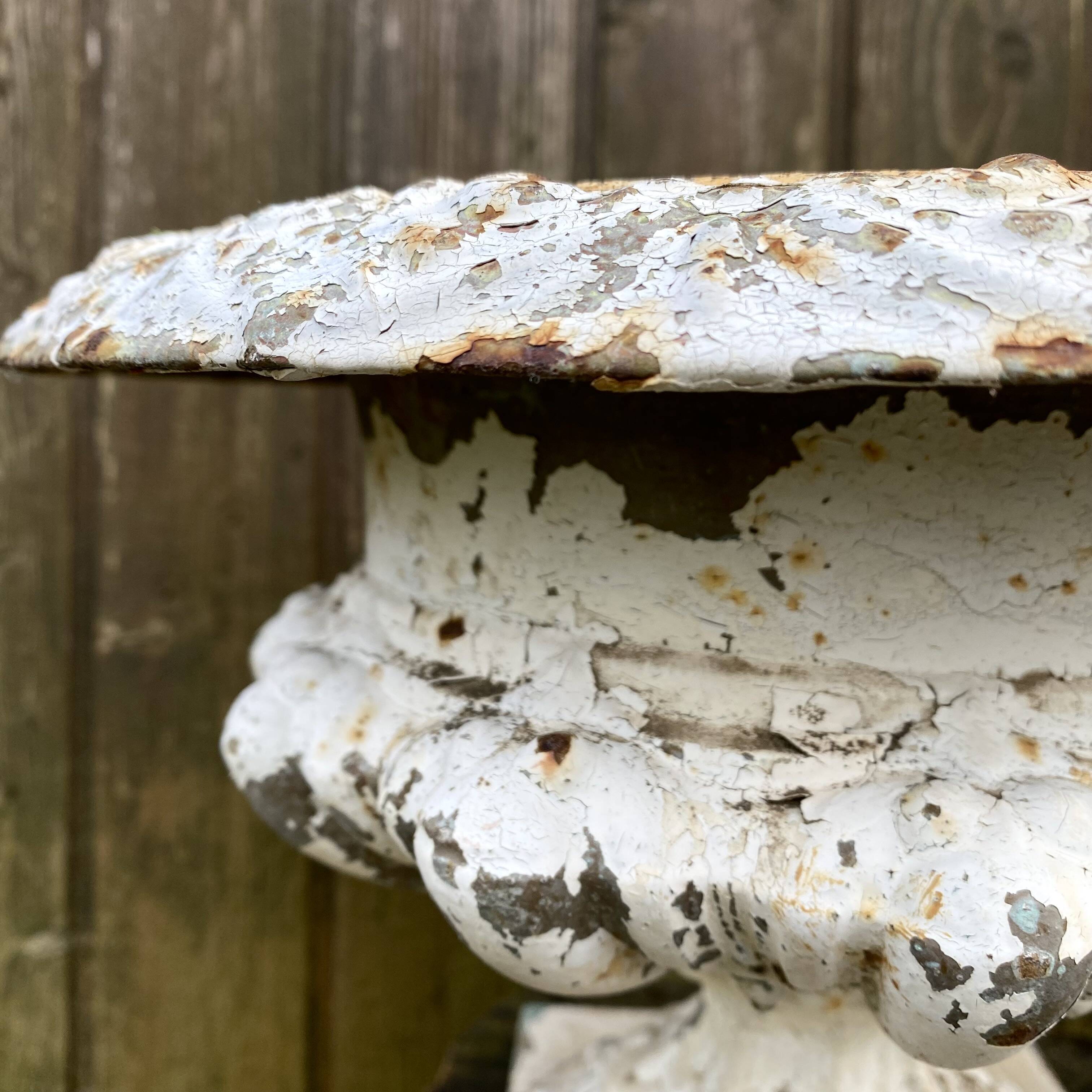 Médicis planters in cast iron old villa